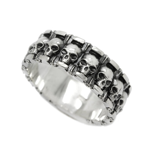 Zásnubní Skulls and Stars Unisex prsten Sterling Silver 925