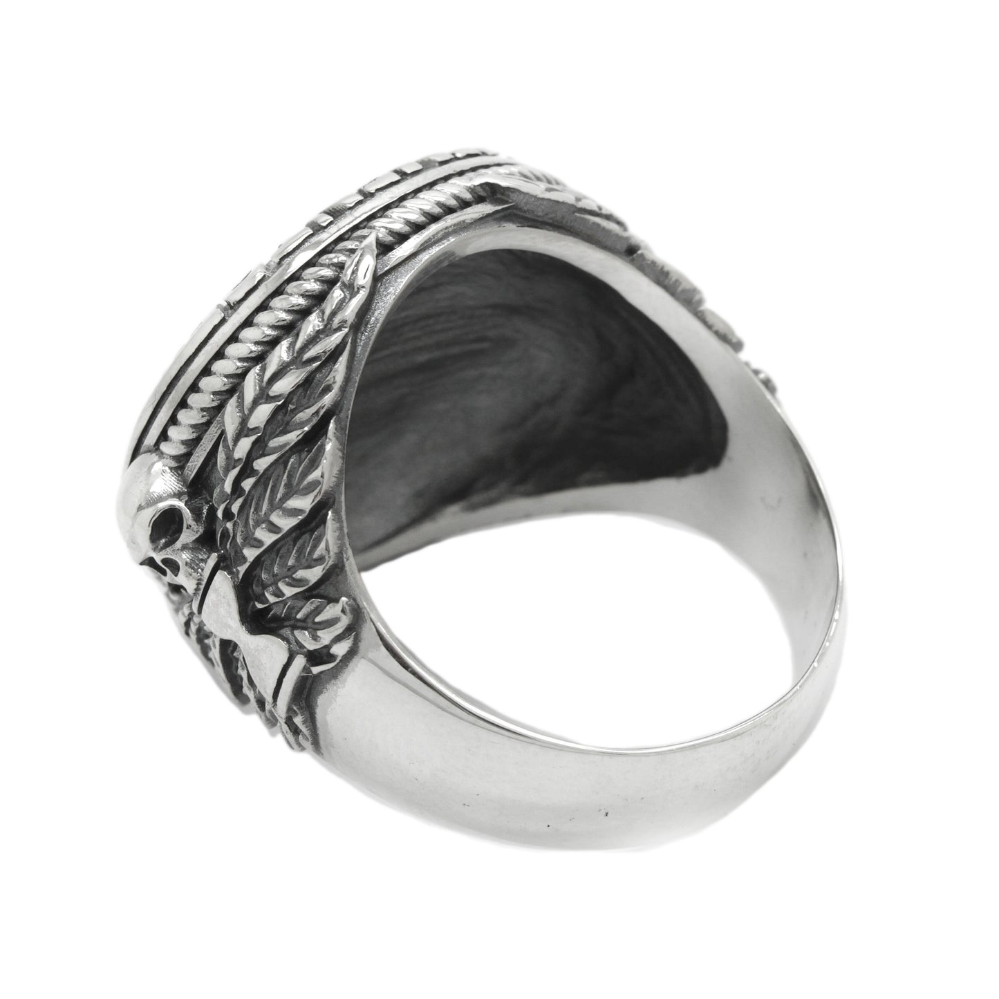 Skorpion Memento Mori, Sternzeichen-Schädel-Ring, Sterling Silber 925