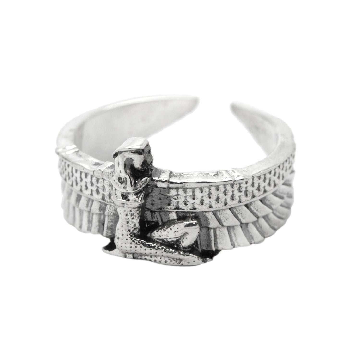 Isis Ancient Egyptian Goddess Women's Ring Silver 925