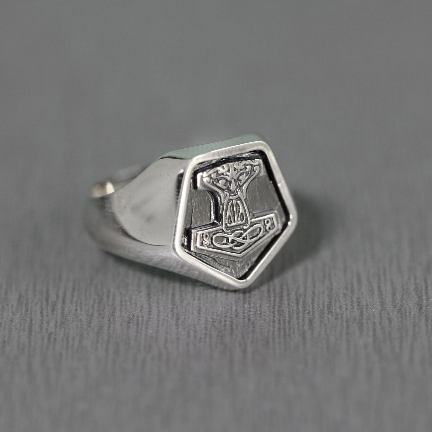 Mjolnir Thors Hammer Ring Silber 925