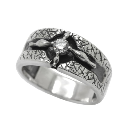 Four River of Eden Women Men Band Ring Sterling Silver